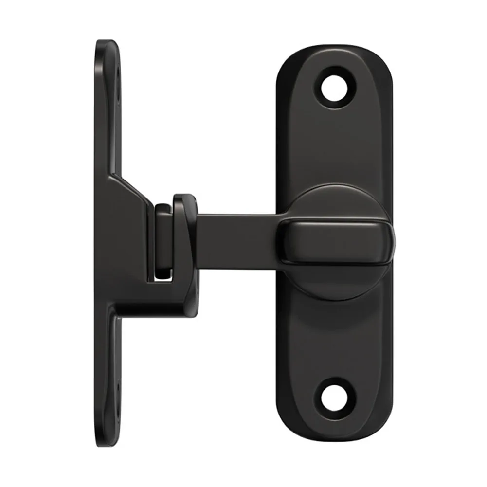 

Door latch lock for sliding doors with compact design includes screws for quick installation and secure locking