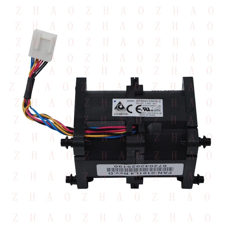 L+ 12V 1A For FAN-0101L4 40x40x55mm GFB0412SHS-C Counter-Rotating Cooling Fan
