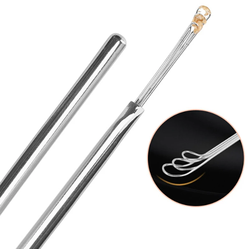 New Portable Stainless Steel Ear Pick Cleaner Dig Ear Curette Tools Digging Earpick Cleaner Ear Spoon Ear Cleaning Tool