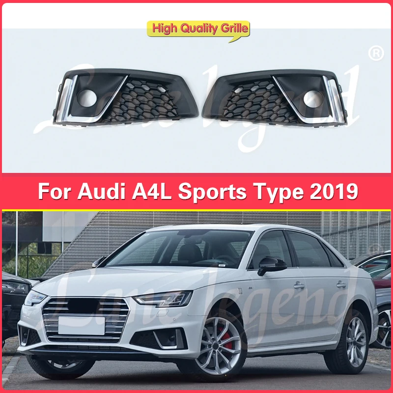 

Car Front Grille Honeycomb Grille Cover Mesh Grill For Audi A4L A4 Sports Type B9 S4 2019 Fog Light Grille Cover