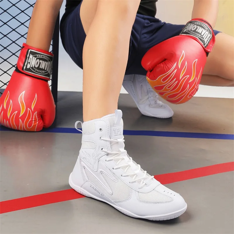 

Men New Boxing Shoes Combat Athletic Comfortable Outdoor Judo Male Wrestling Shoes Lightweight Big Size Sport Non-Slip Fitness