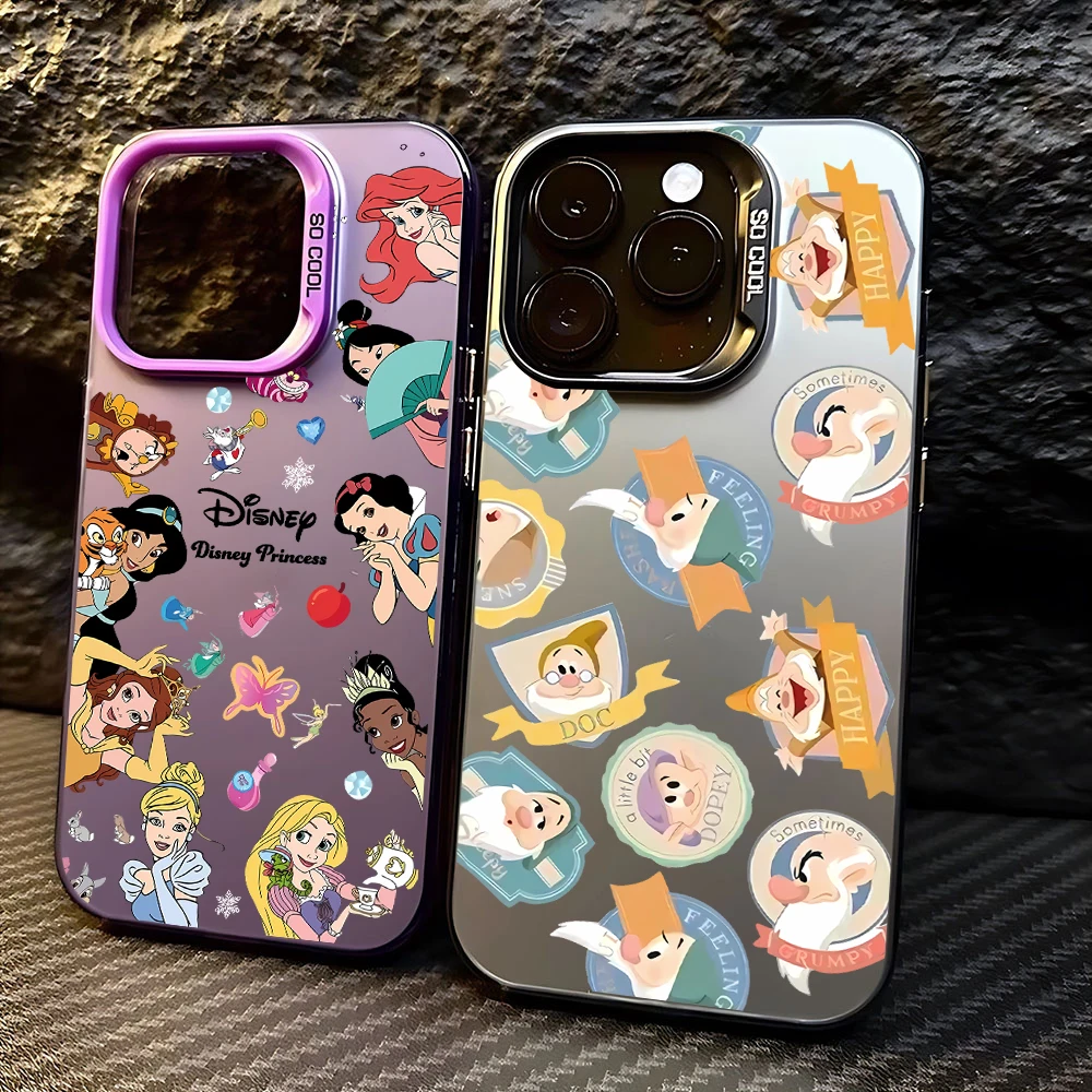 

Cute Disney Princess Case for OPPO Realme 5 8i 9i 10 11 Pro C12 C15 C20 C21Y C31 C33 C35 C53 C55 5G Matte Shockproof Back Cover