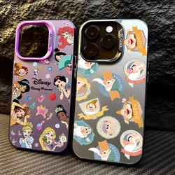 Cute Disney Princess Dwarfs Phone Case For iPhone 15 14 13 12 11 Pro Max X XR XSMAX 8 7 Plus Candy Matte Shockproof Back Cover