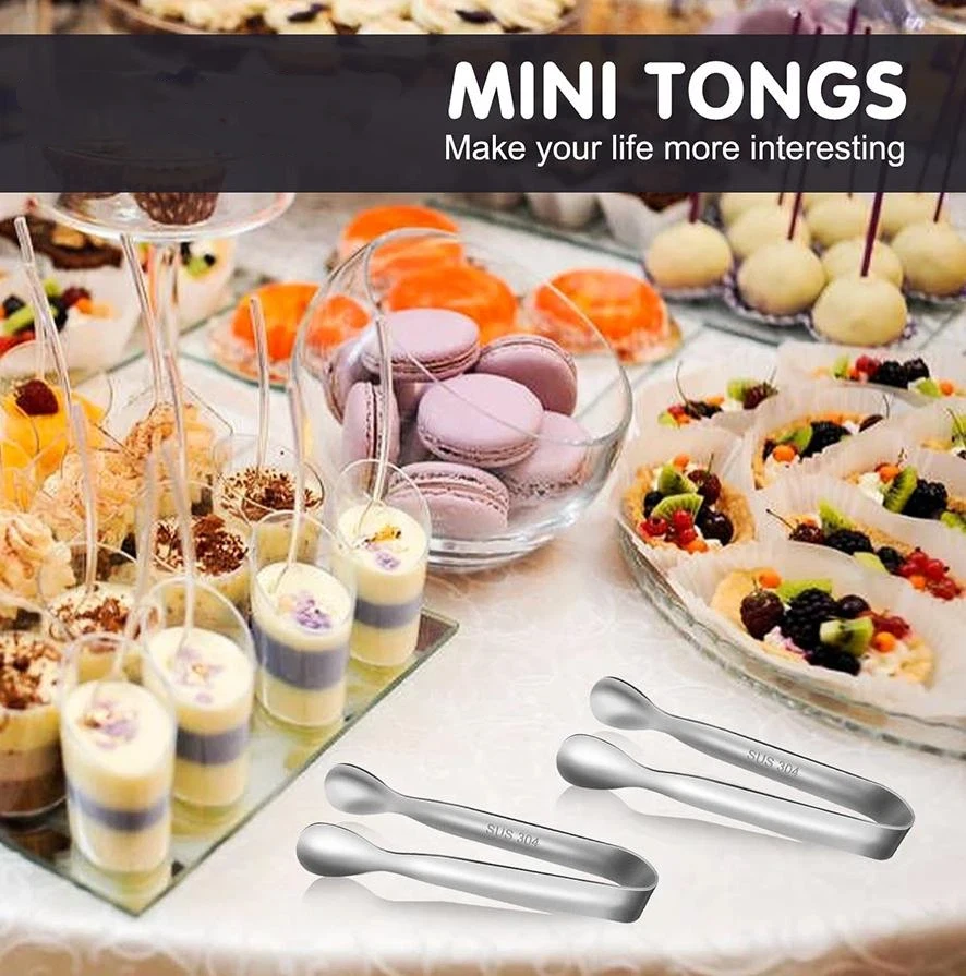 [S]Sugar Cube Tongs Multi-color Ice Clamp Stainless Steel Electroplated Ice Tongs Ice Clip For Bar Kitchen Sugar Cube Meal Clip