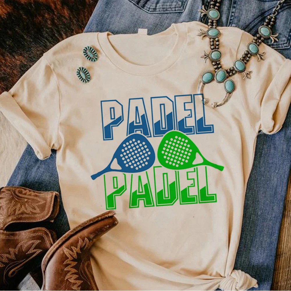 Padel top women summer t-shirts girl 2000s clothes