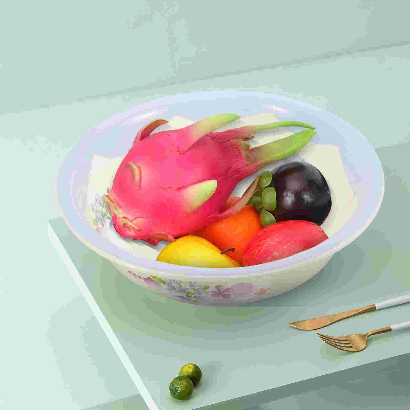 Enamel Basin Washbasin Thickened Laundry Vegetable (28cm Blue Rose Extra Thick) Noodle Dough Mixing Bowl Soup Vintage