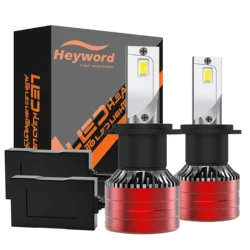 Heyword 2Pcs Car Headlight H4 H7 LED H11 9005 9006 H1 Auto Bulbs 160W 24000LM Light Lamp 6000K 12V Led Headlight Bulbs