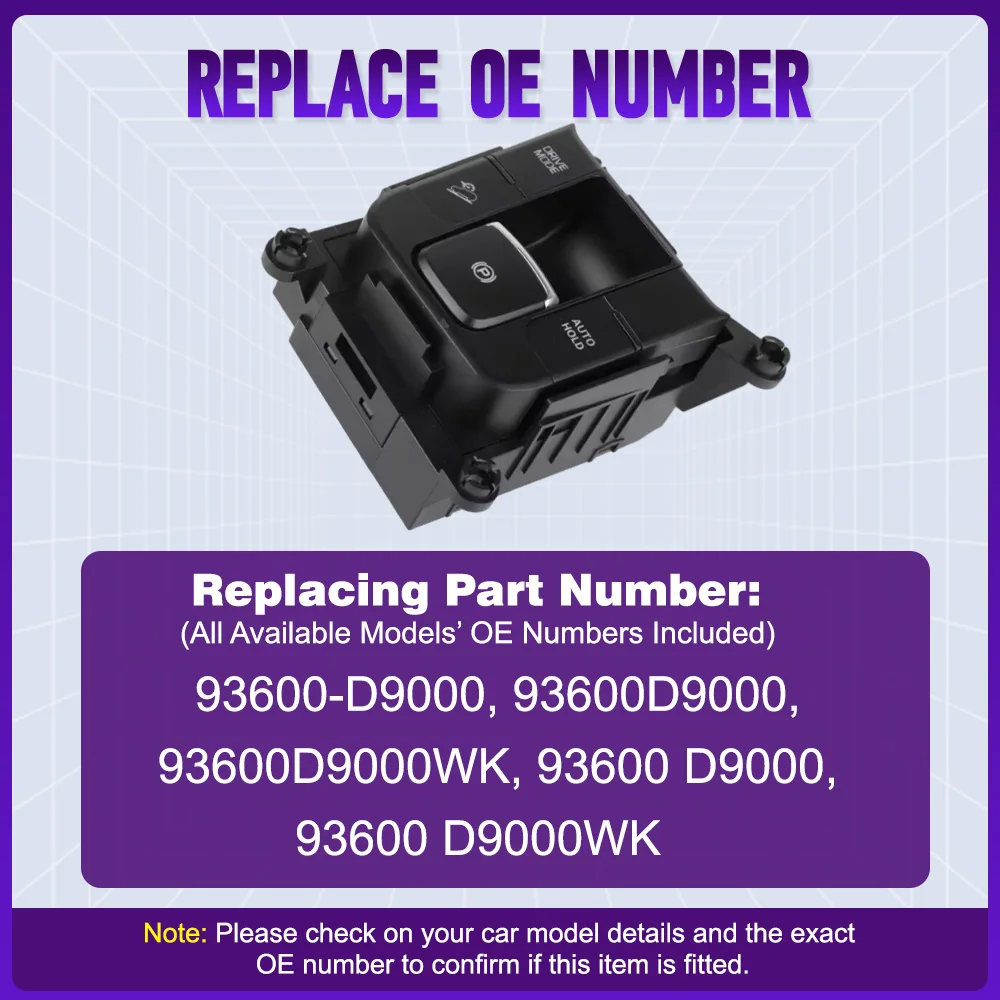 

For Kia Sportage 16 19 SUV KX5 2016–2021 Car Electrical Handbrake Parking Brake Auto Hold Switch 93600-D9000,93600D9000WK