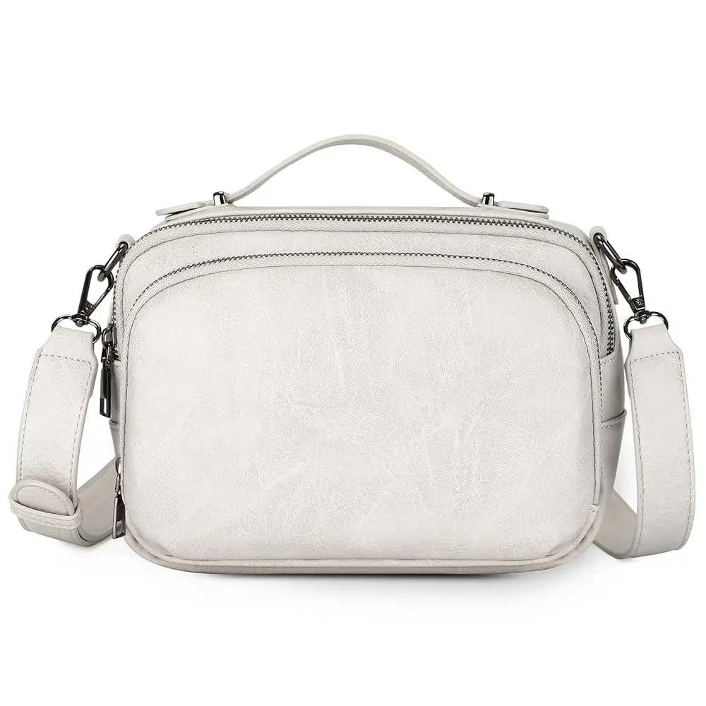 

Crossbody Purses for Women, Vegan Leather Small Crossbody Handbag, Travel Purse Built in Wallet Shoulder Bags