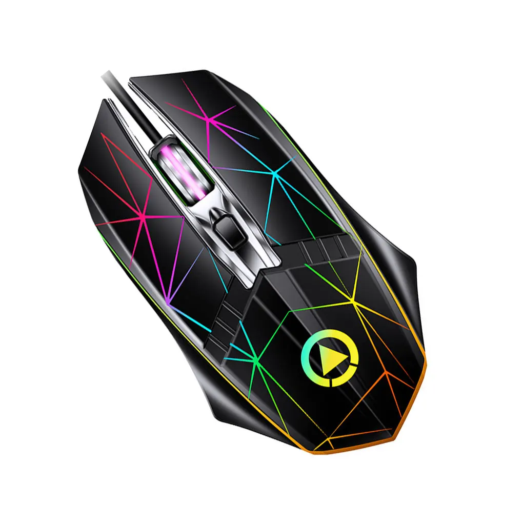 

Компьютерная быстрая скорость USB проводная эргономичная светящаяся оптическая мышь 4 кнопки игровые мыши 1200/1600/2400 точек на дюйм настольный ПК ноутбук