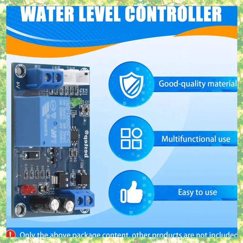 Smart-Xh-M203 Módulo de interruptor de bomba controlador de nivel de agua completamente automático Sensores de relé Ac/Dc 12V