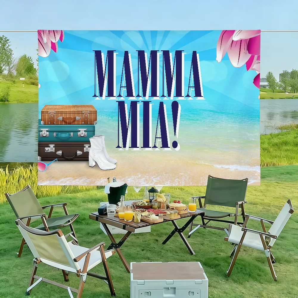 영화 마마미아 깃발은 생일 파티, 거실, 침실 및 야외 - Outdoor Camping Movies 리뷰 및 가격