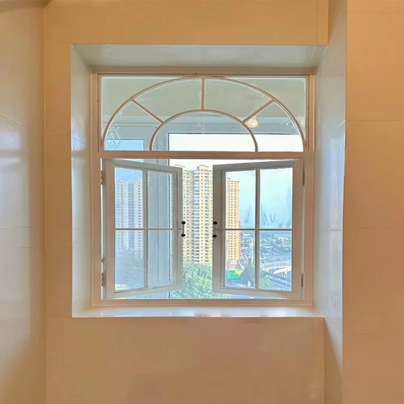 French retro wrought iron glass window restaurant cafe clothing store arched floor-to-ceiling window study loft lighting window