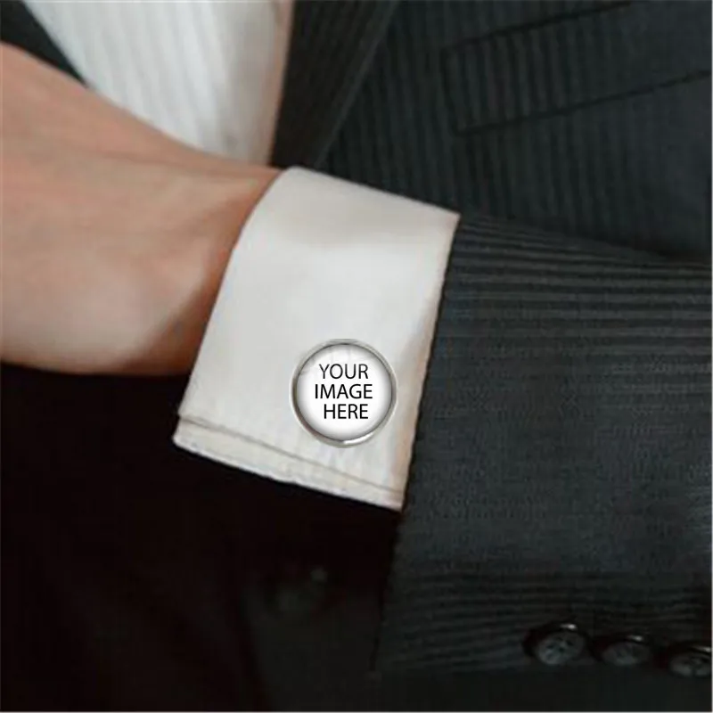 Personalized Custom Cufflinks Mum Dad Baby Children Grandpa Parents Cuff Button for Male Gentleman Shirt Wedding Cuff Links