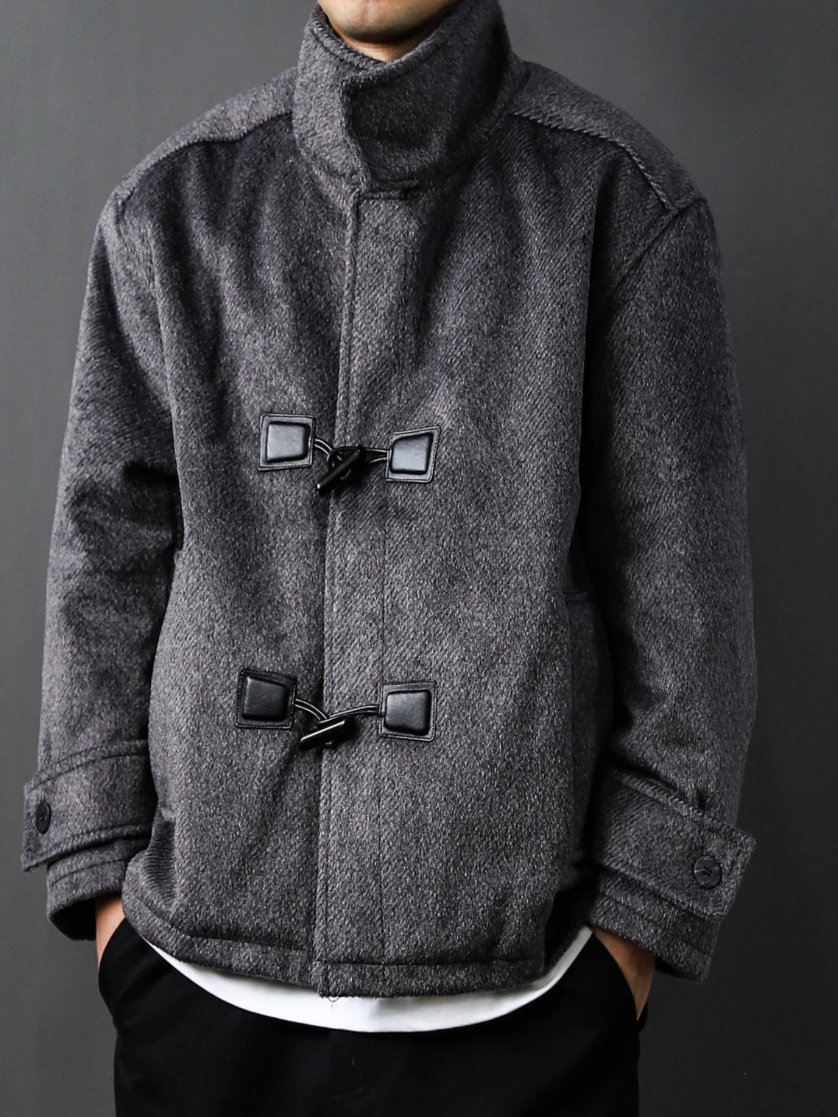 

Мужская утепленная куртка из пуха и шерсти (90% белый пух) для молодежи, теплая верхняя одежда в уличном стиле