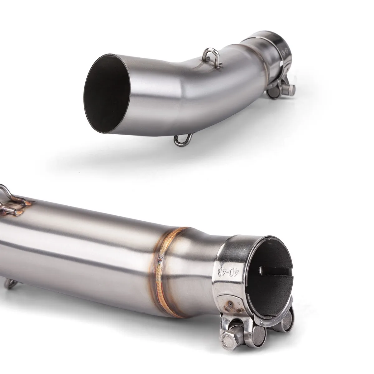 Motorcycle Modified Exhaust Pipe, Suitable For CB300R Stainless Steel Mid-section Tail Set, Large Hexagonal SC Carbon Fiber