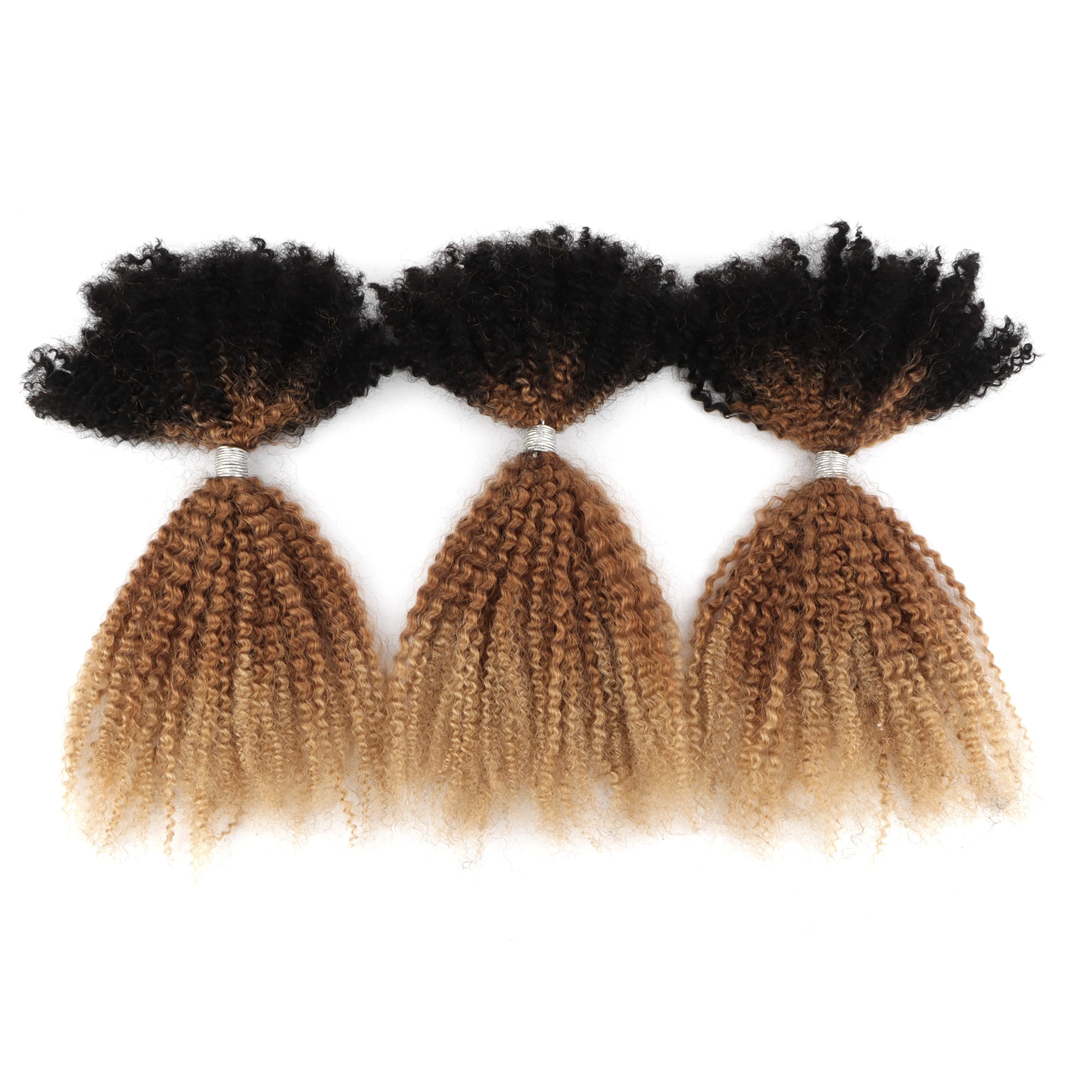 AHVAST afro Kinky Curly Hair Bulk 4C 50g-pc No Weft 100% Brazillian Human Hair Braiding Bundles Extension for Twisting