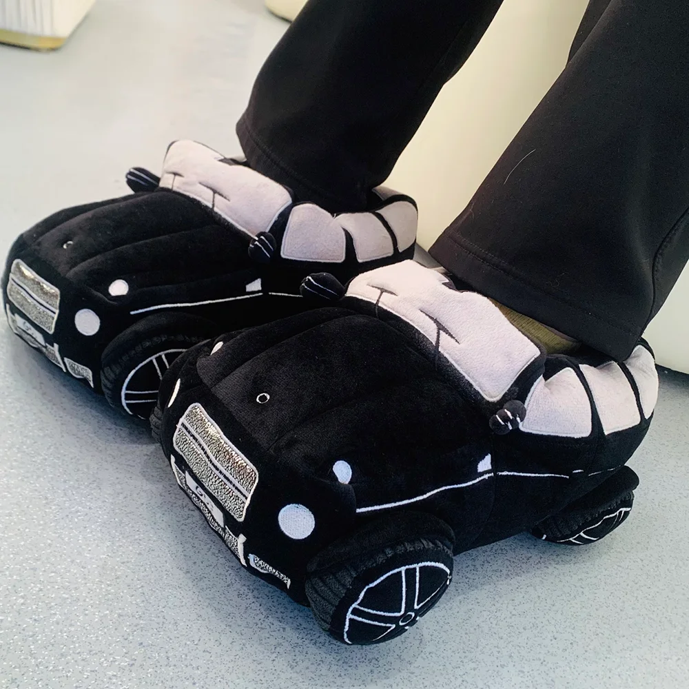 Neue Mode Auto Form Plüsch Hausschuhe Männer Frauen Erwachsene Weiche Angefüllte Schuhe Frauen Männer Automobil Haus Plüsch Schuh Geburtstag Geschenke