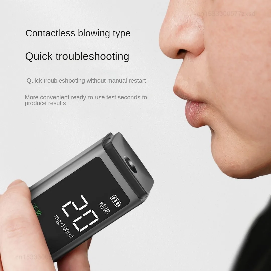 Xiaomi DUKA Blow Type Alcohol Detector High-precision Vehicle Portable No Contact Digital Display Alcohol Concentration Detector