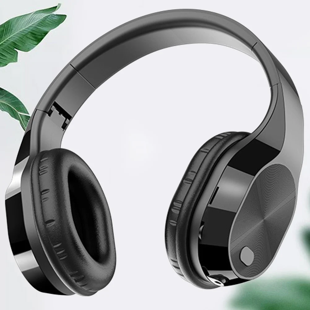 Cuffie wireless T5 nere, auricolari portatili per sport, viaggi all'aperto, leggeri, a basso rumore, suono stereo nitido