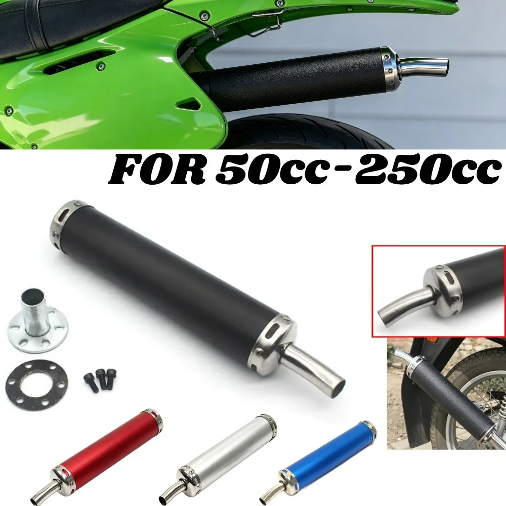 For Honda Suzuki KawasakiMotorcycle 2 Stroke Exhaust Muffler Replacement50-250cc NSR250 VFR400 RGV250 TZR250 Rs125 I Ncluded