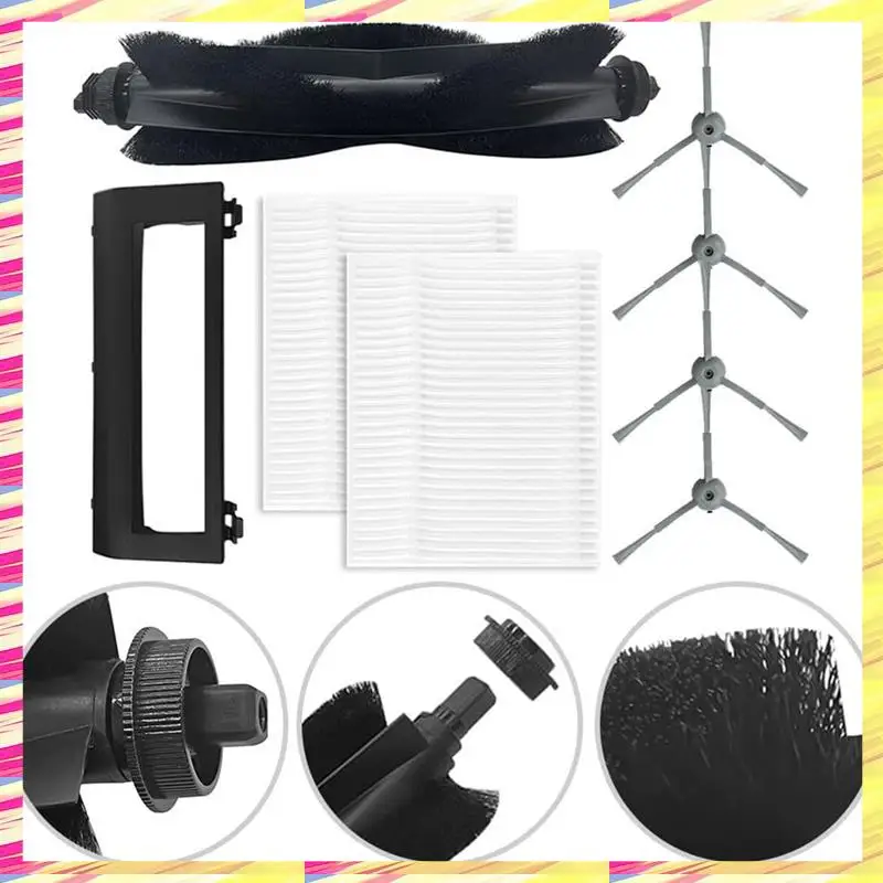 

ABJJ Replacement Parts For Eufy L50, L50 SES, L60, L60 Robot Vacuum Cleaner Main Side Brush Hepa Filter Mop Cloth