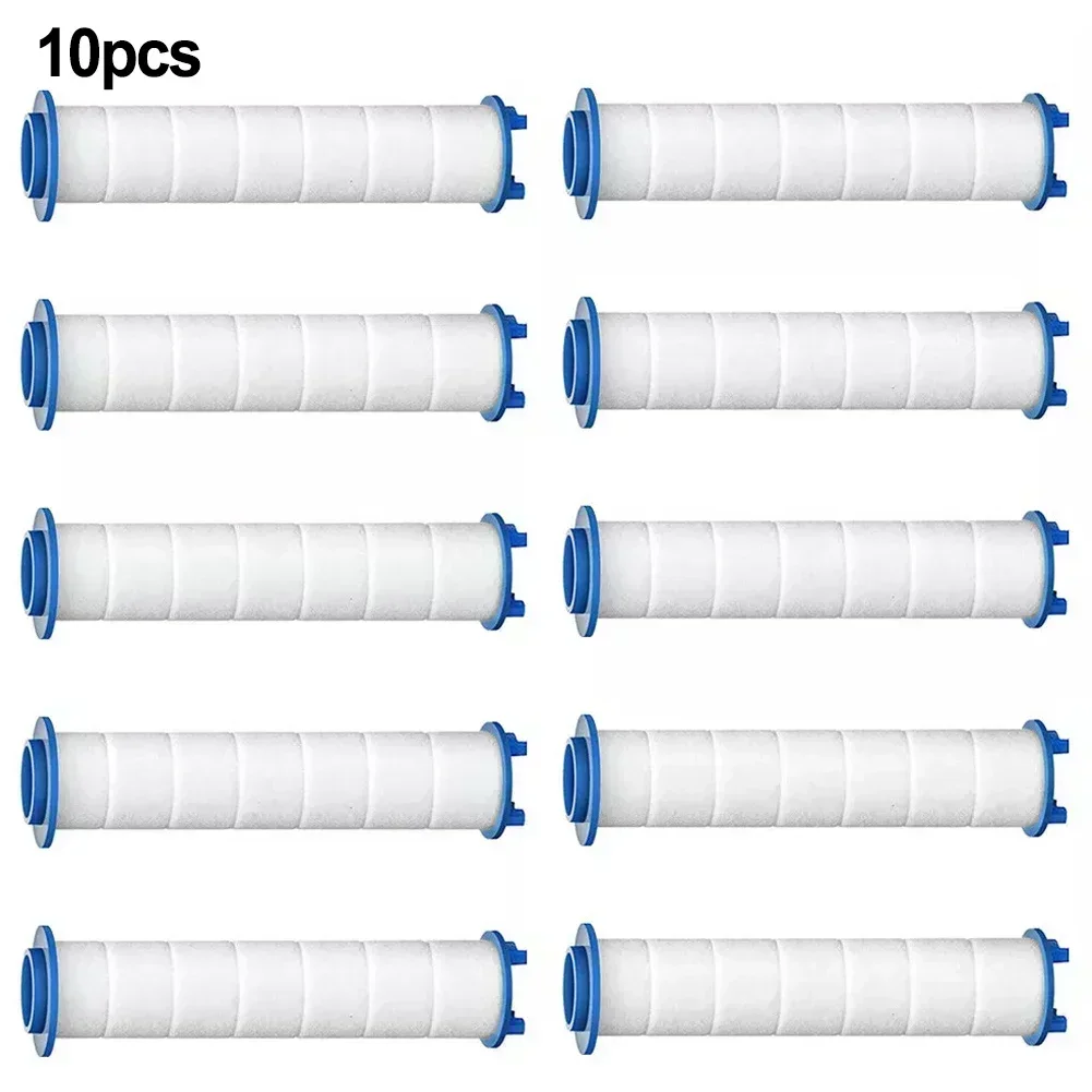 10 Uds cabezal de ducha filtro de agua rociador de ducha de baño de mano filtro de agua PP algodón para cabezal de ducha en espiral cabezal de ducha Turbo