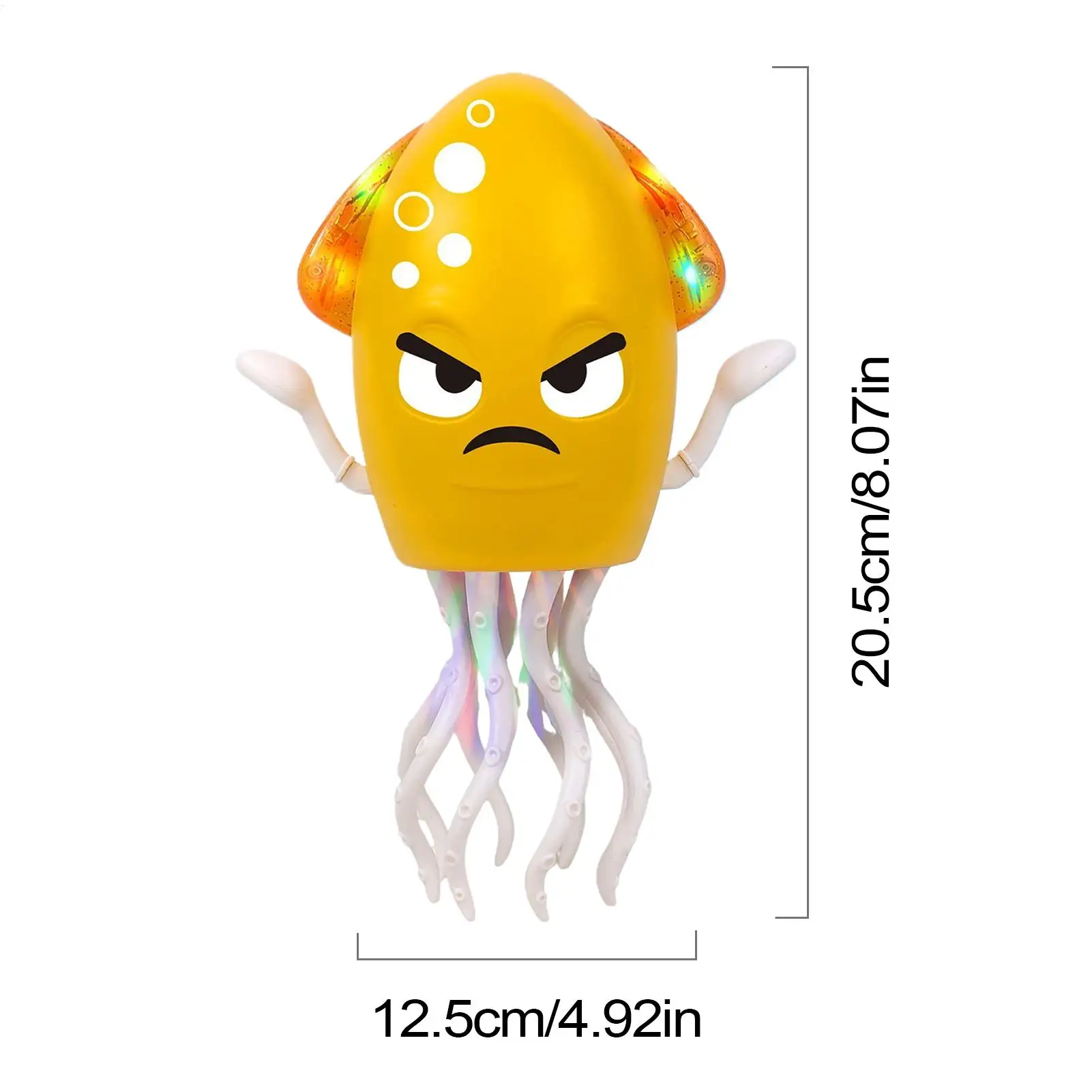 Elektrisch dansend octopusspeelgoed Automatische obstakelvermijding Octopus USB oplaadbare elektrische robot met LED-verlichting en muziek voor