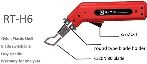 Stoffen warmtemes Nylon touwsnijder Elektrisch heet mes