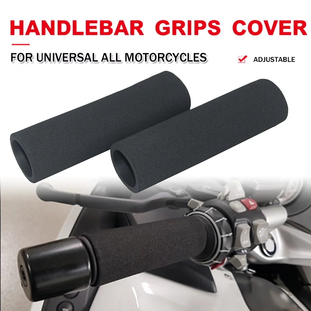 

Universal Motorcycle Handlebar Grips Cover Foam Hand Grips Anti Vibration Grip Cover Sleeve For BMW R1250GS R1200GS ADV F850GS