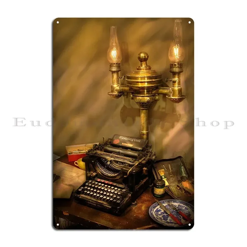 Remington Typewriter Metal Plaque Poster Designer Kitchen Bar Cave Cinema Funny Tin Sign Poster