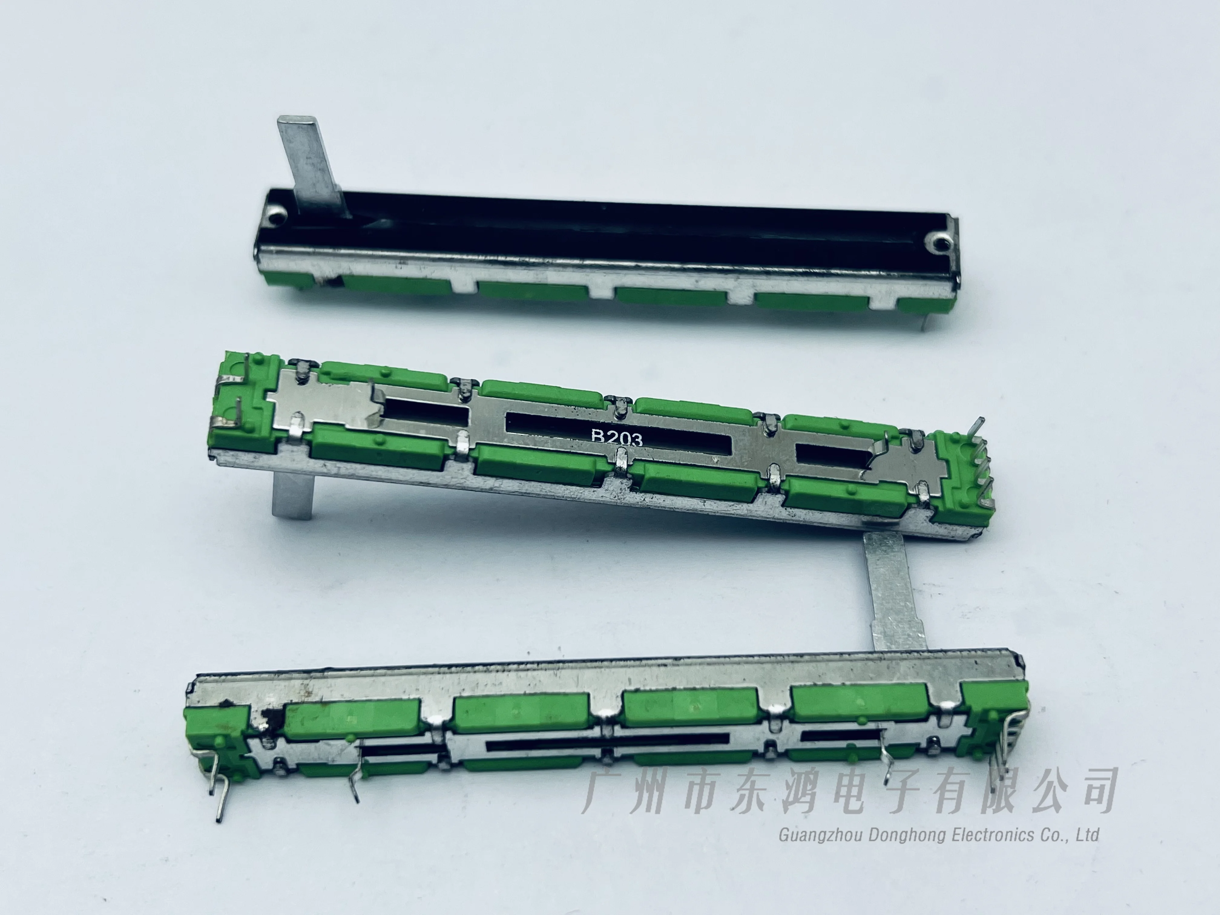 10pcs 2-channel double B20K Original Behringer mixer fader 7.5 CM 7.5CM 75MM B20KX2 Potentiometer B103 6pin Slide Potentiometer