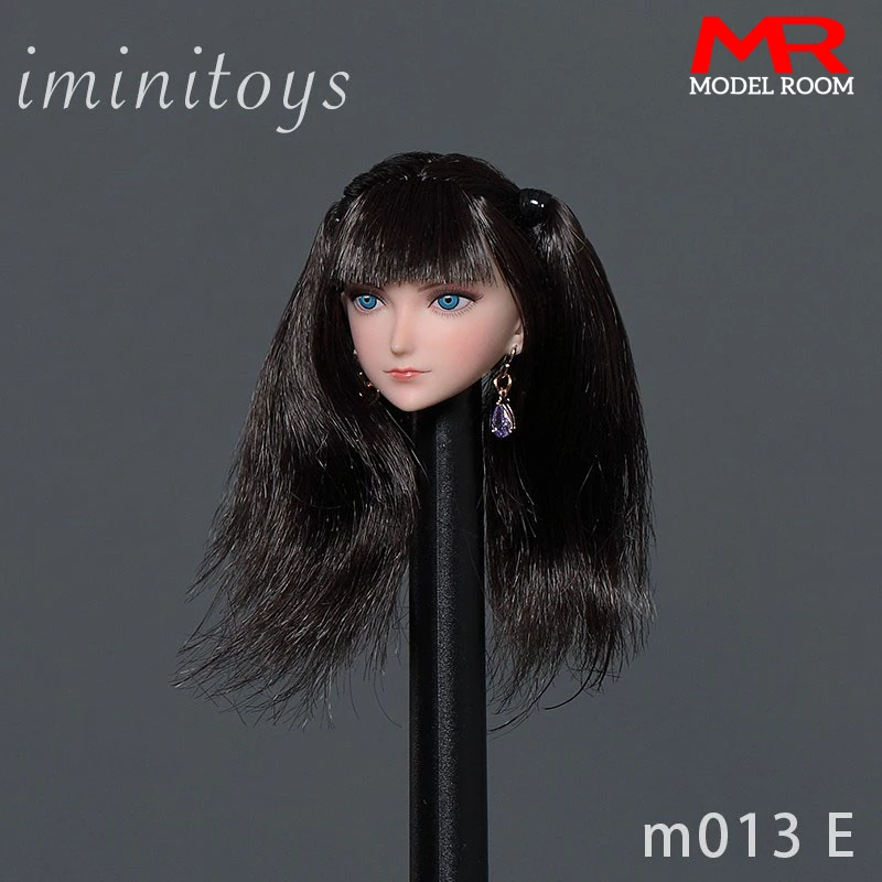 Iminitoys M013 1/6 مقياس أنيمي فتاة شاحب رئيس نحت نحت نموذج صالح 12 ''TBL JIAOU ANT YM الجندي عمل الشكل دمية الجسم