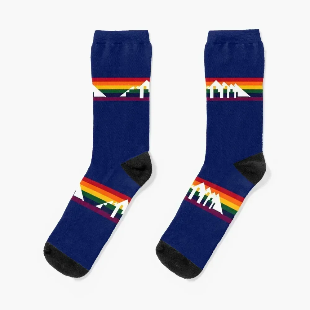 

Denver Basketball City Background Design Socks sports and leisure hockey Men's Socks Luxury Women's