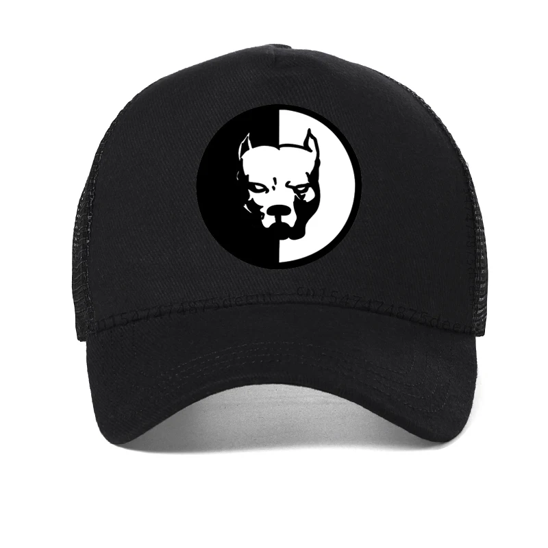 New Fashion Men Women Pitbull Dog Baseball Cap Cartoon Hip Hop Cotton Mesh Trucker Caps Bone Dad Hat Adjustable snapback hats