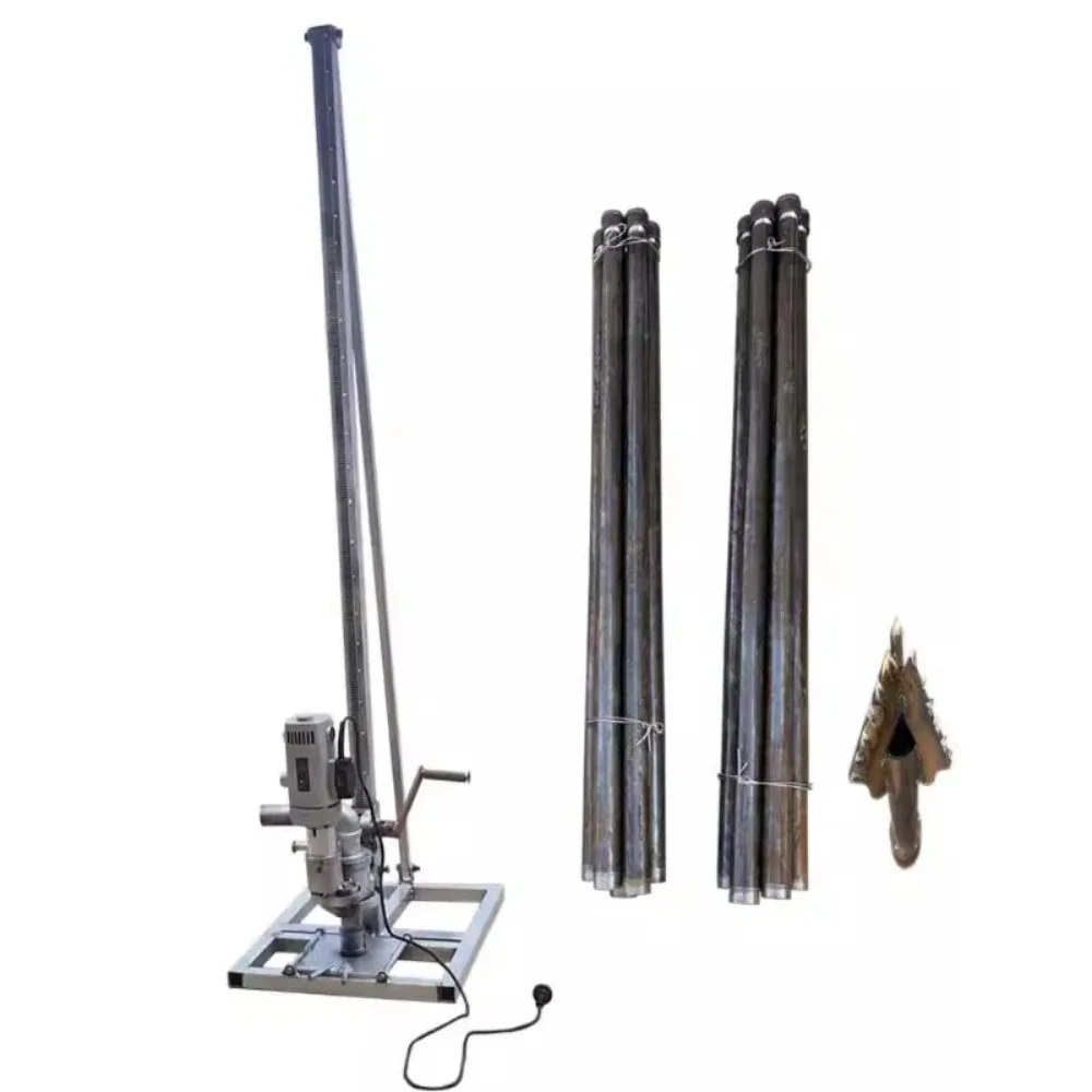 

2500W household irrigation complete set small cart electric well drilling machine