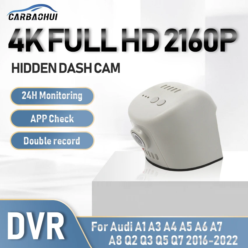 4K Car DVR Dash Cam Camera Video Recorder For Audi a1 a3 a4 a5 a6 a7 a8 q3 q5 q7 rs3 rs4 rs5 rs7 tt b5 b6 b7 b8 b9 8v c5 c6 c7 