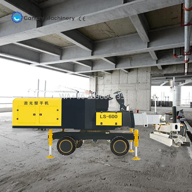 Cante de construcción LS600. Hormigón de rango de nivel de 4000 mm. Máquina de puntuación para nivelación de pisos con componentes y rodamientos