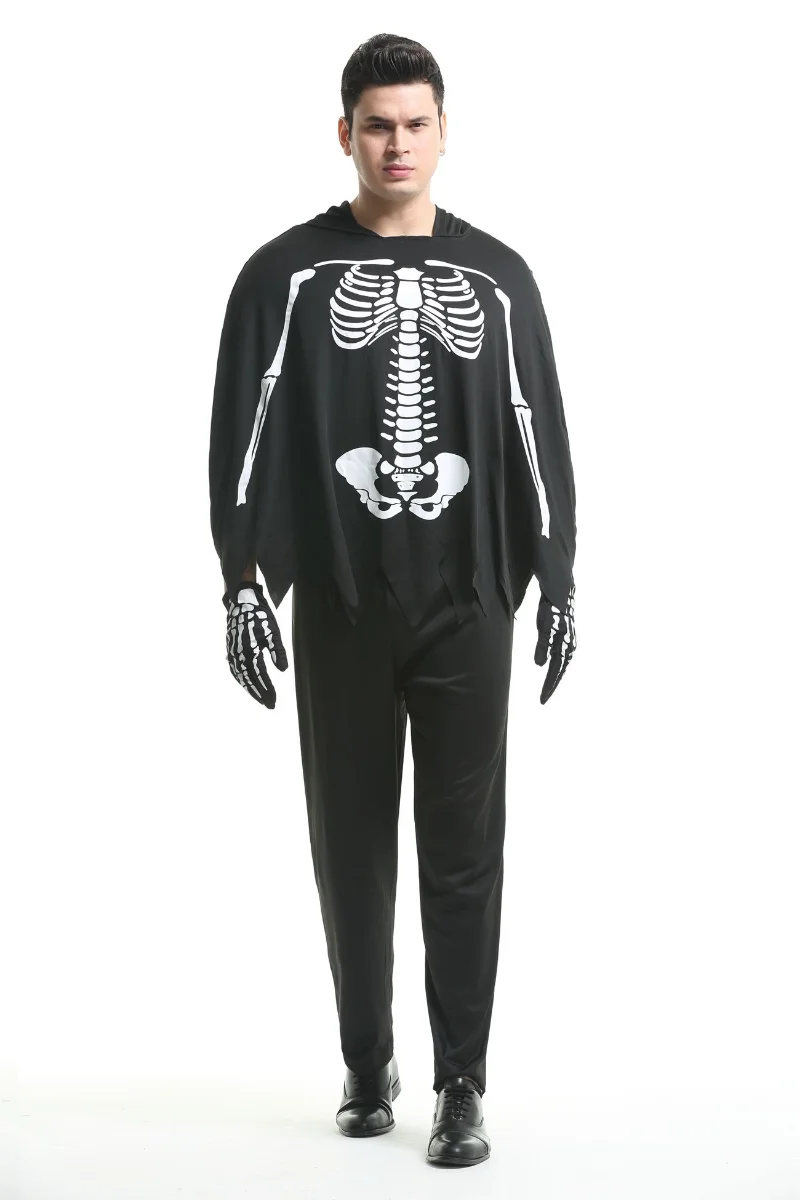 Gruseliges Zombie-Skelett-Vampir-Paar-Kostüm Halloween Bühnenkostüm Mexikanisches Tag-der-Toten-Totenkopf-Verkleidungs-Cosplay-Kleid – Detail 7