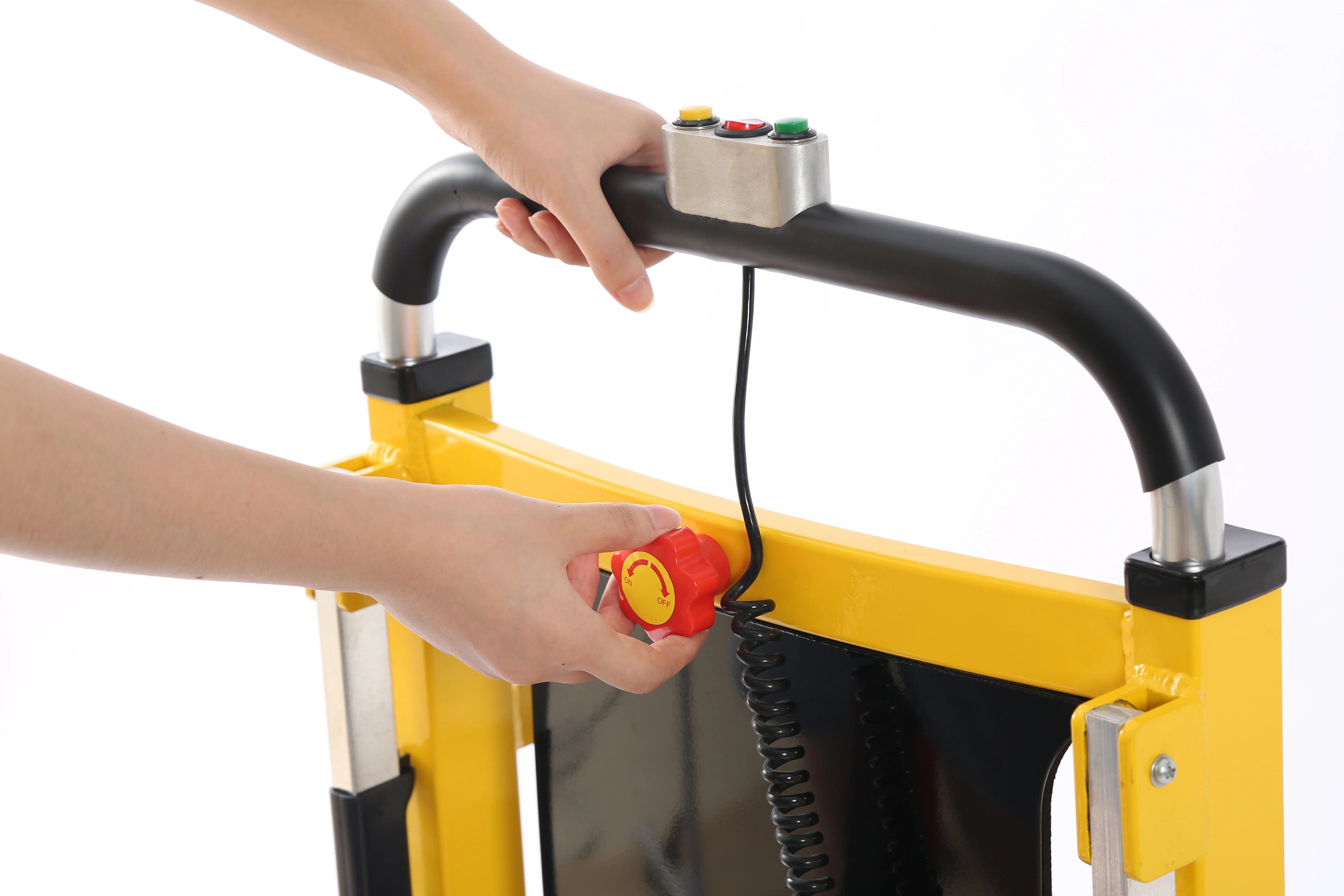 EMSS سبائك الألومنيوم الكهربائية درج تسلق عربة نقل المركبات مع مصباح ليد الأثاث المحرك الكهربائية + عربة