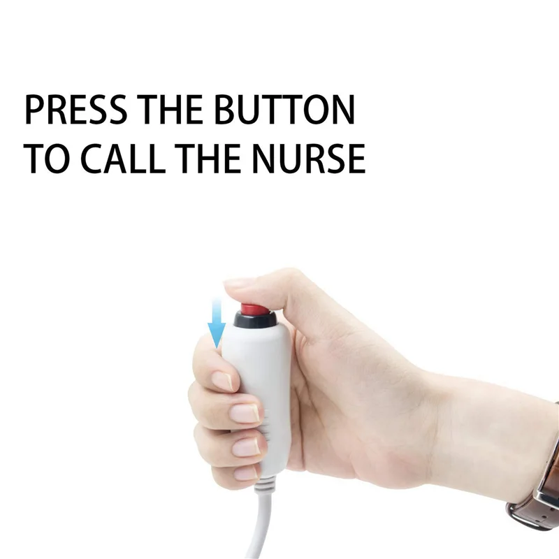 AB41-8X Nurse Call Cable 6.35Mm Line Nurse Call Device Emergency Call Cable With Push Button Switch