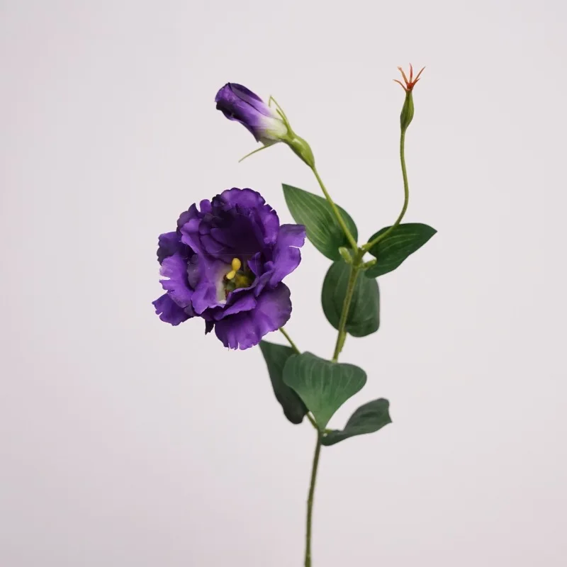 5er Packung simulierter Lisianthus Kunstblumen Weihnachten Wohnkultur Straße Blumen fotografie Requisiten Garten Hochzeit Dekoration – Detail 5