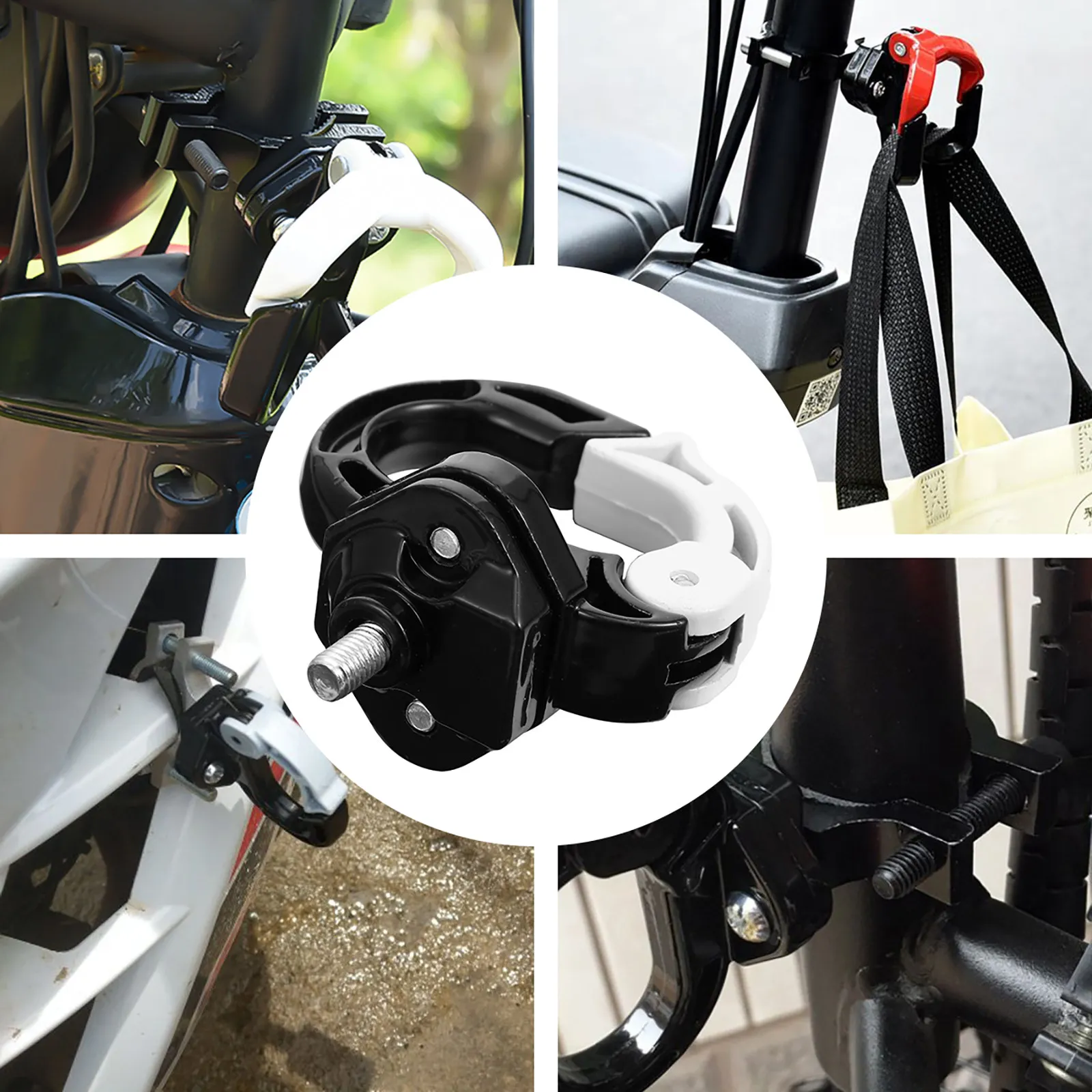 

1Set O-Shaped Alloy Hook for Motorcycle Scooter Electromobile Bumper Modification Heavy-Duty Corrosion-Resistant Easy Install