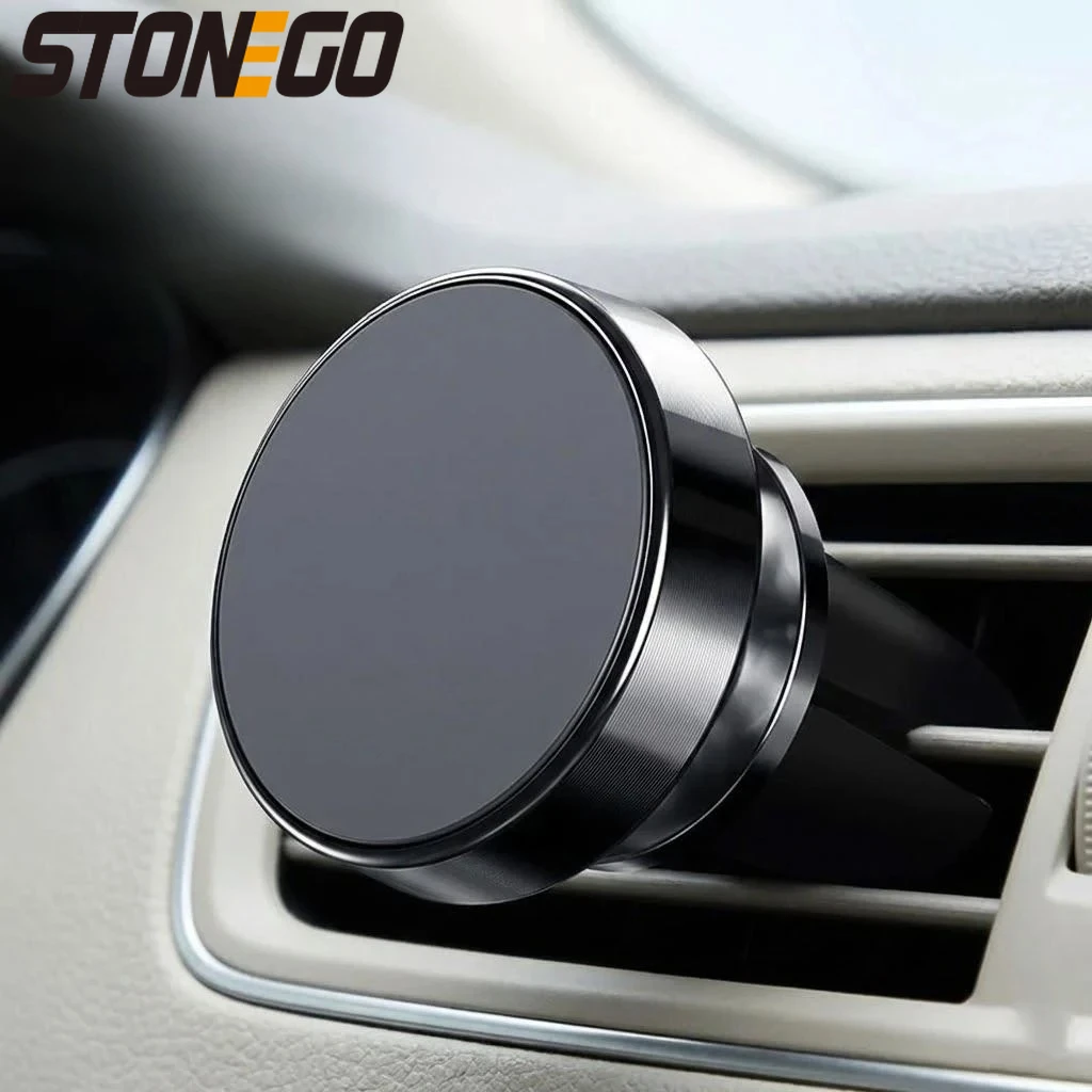 

Magnetic Car Phone Holder Luxury Air Vent Mount Stand for Smartphones Stonego Upgraded Support