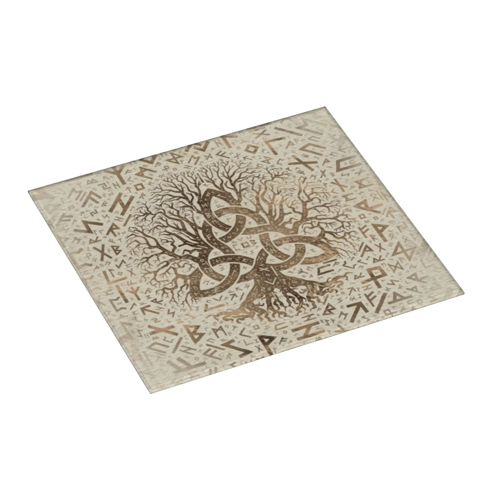 Viking Ragnar Lothbrok Lagertha TV Series Non Slip Kitchen Counter Protector Mat Barware Tableware Tree Of Life Mat For Kitchen