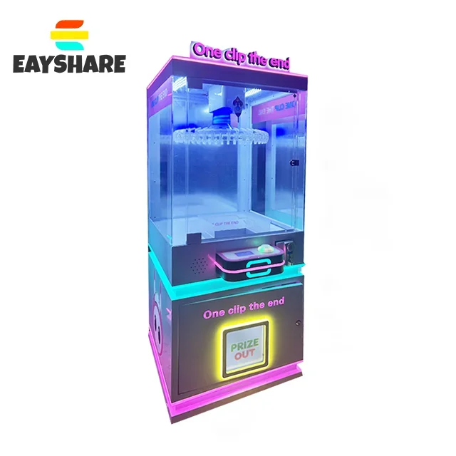 

Amusement Park Coin Operated Gift Game Machine Toy Vending Arcade Clamp Prize Game Machine Clip Gift Game Machine