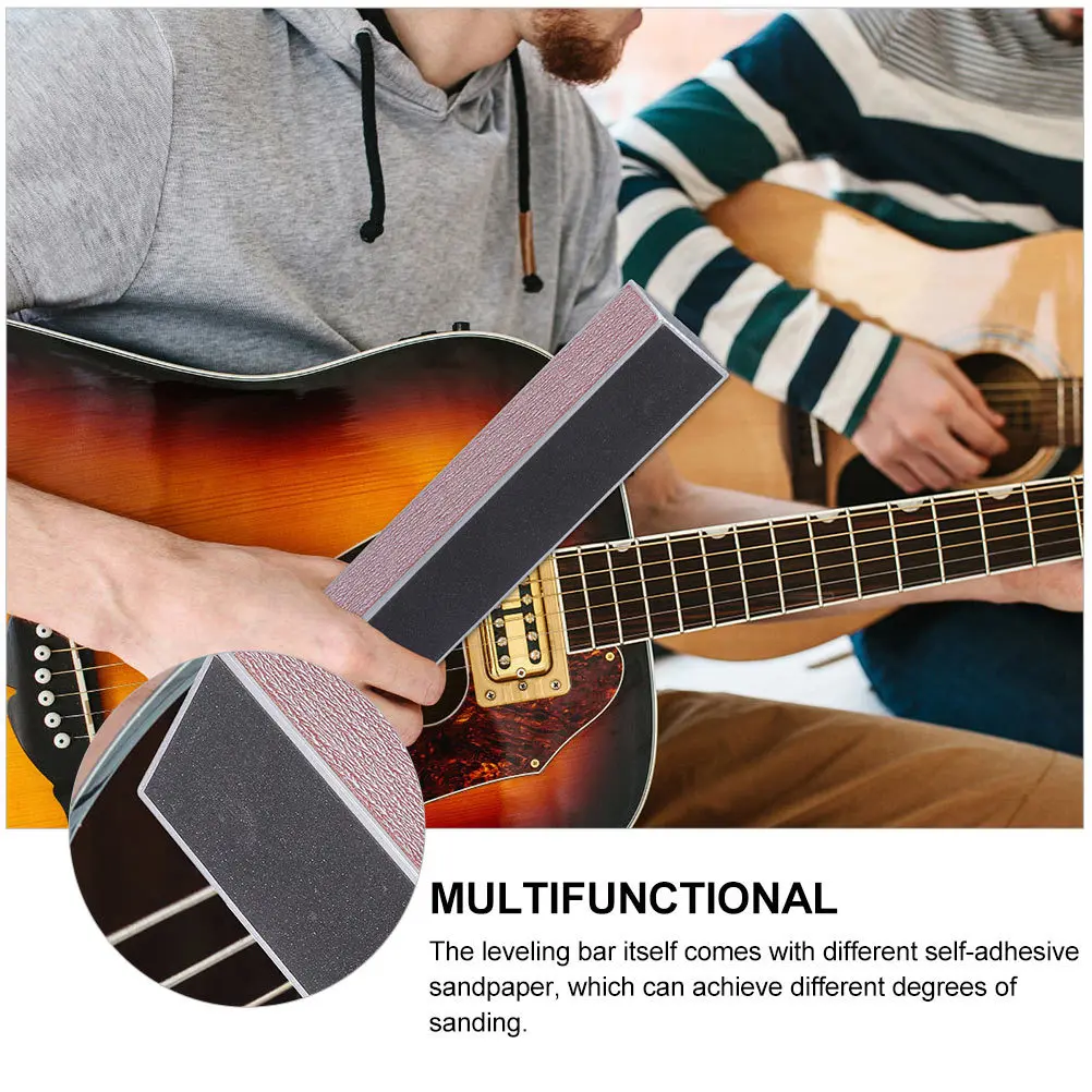 

1Pcs Guitar Polishing Tool Sandpaper Leveling Bar Fingerboard Protector Grinding Fret File Guitar Supply Durable
