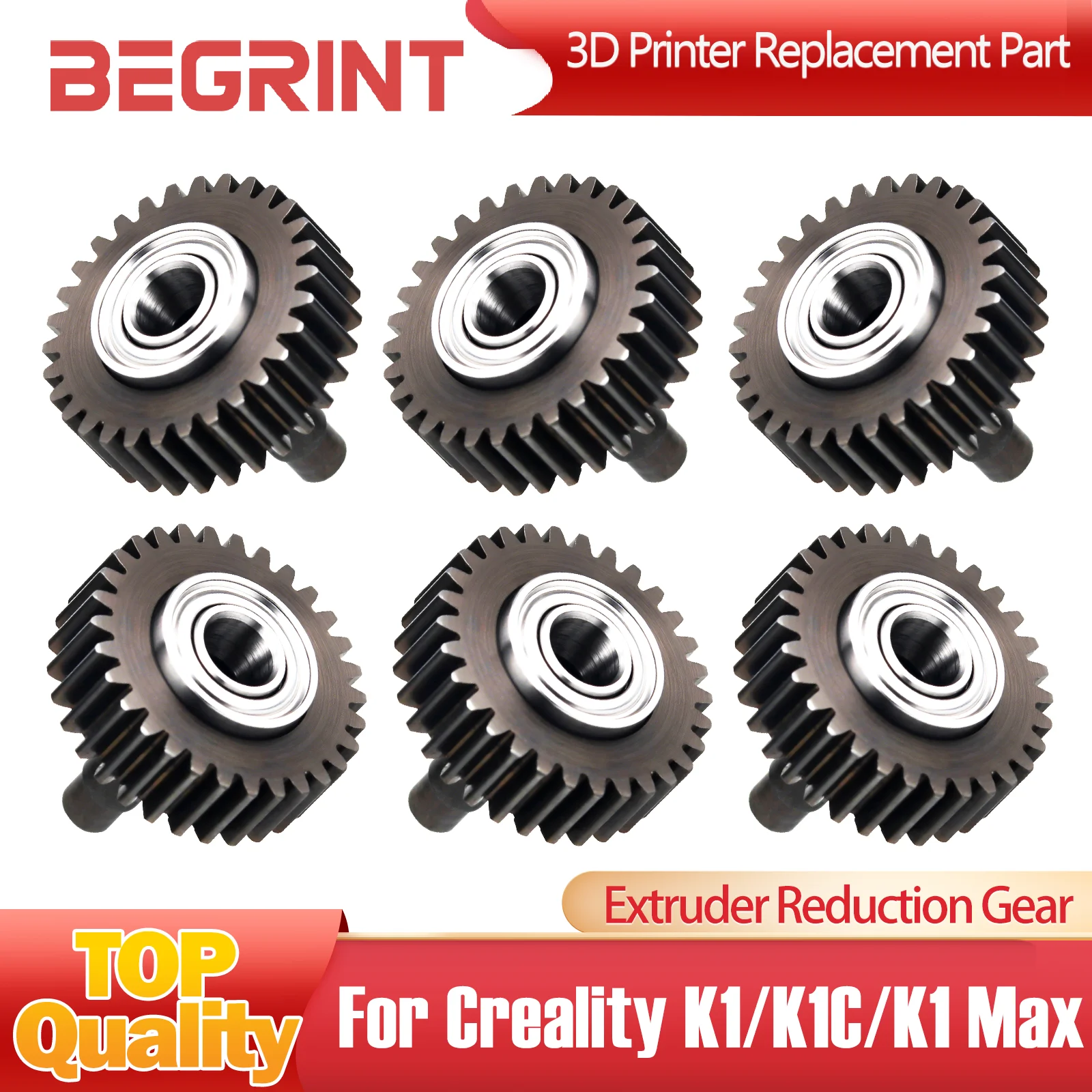 

K1/K1C/K1 Max Extruder Drive Gear Reinforcement Kit All Metal Transmission Gears Set For Creality K1C 3D Printer Parts