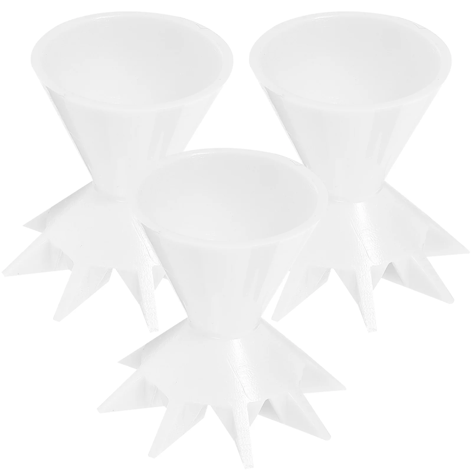 Taza para verter pintura, vasos para pigmentos, accesorios de embudo, contenedor de Gel de sílice dividido para fluido de silicona, 3 uds.