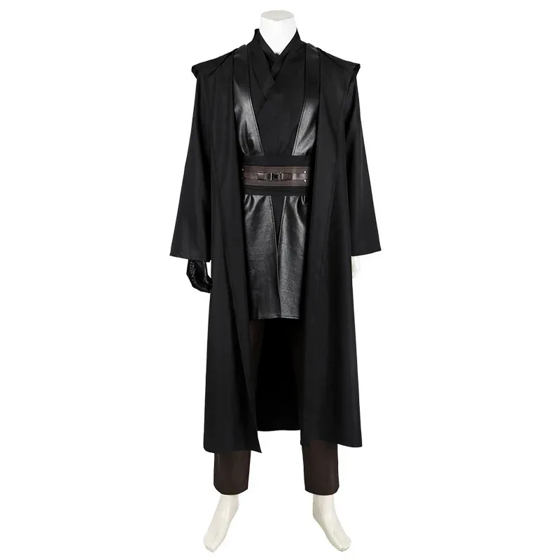 

Candy 2025Anakin Skywalker Косплей Костюм Мужчины Рыцарь-джедай Фантазия Плащ Пояс Полный комплект Хэллоуин Карнавальный костюм для вечеринки